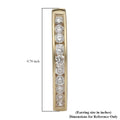 10K Yellow Gold G-H SI Lab Grown Diamond Hoop Earrings 1.00 ctw - Sticky add to cart bar
