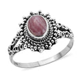 BALI LEGACY Argentinian Rhodochrosite Ring in Sterling Silver (Size 10.0) 1.75 ctw - Sticky add to cart bar