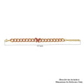 Red Austrian Crystal Curb Chain Bracelet with Butterfly Charm (7.5-9.5In) - Sticky add to cart bar