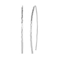 Sterling Silver Threader Open Hoop Earrings 1.90 Grams - Sticky add to cart bar