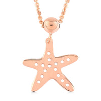 Sterling Silver Starfish Necklace 20 Inches 2.30 Grams