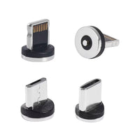Blue 3 in 1 Magnetic USB Cable with Flowing LED Light (78.74")