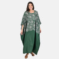 Tamsy Green Botanical Kaftan - One Size Fits Most - Sticky add to cart bar