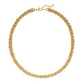 Fashionable Byzantine Link Chain Necklace 20 Inches in ION Plated Rose Gold Stainless Steel 96.30 Grams - Sticky add to cart bar