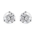 NY Closeout 14K White Gold G-H VS-SI Luxuriant Lab Grown Diamond Solitaire Stud Earrings 1.50 ctw - Sticky add to cart bar