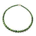 Luxoro 10K Yellow Gold Magnetic Clasp Premium Chrome Diopside Beaded Necklace 18 Inches 326.25 ctw - Sticky add to cart bar