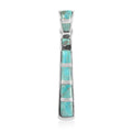 SANTA FE Style Kingman Turquoise Drop Pendant in Sterling Silver 4.35 ctw - Sticky add to cart bar