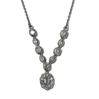 Narsipatnam Alexandrite Cluster Necklace 18-20 Inches in Platinum Over Sterling Silver 2.00 ctw