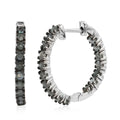 Narsipatnam Alexandrite Hoop Earrings in Platinum Over Sterling Silver 1.50 ctw - Sticky add to cart bar