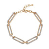 White Austrian Crystal in Goldtone