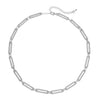 White Austrian Crystal in Silvertone