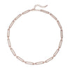 White Austrian Crystal in Rosetone