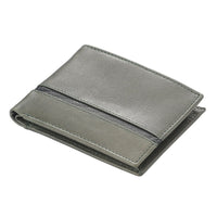 Union Code Black Genuine Leather Bi Fold Men's RFID Wallet (4.25"x3.25")