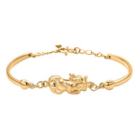 Electroform Bracelet in 24K Yellow Gold, Pi Xiu Bracelet, Gold Jewelry 5.75 Grams (6.50-8In)