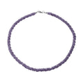 Multi Gemstone Beaded 3 Layer Twisted Necklace 18 Inches in Sterling Silver 100.00 ctw - Sticky add to cart bar