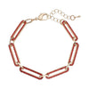 Red Austrian Crystal in Goldtone