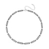 Black Austrian Crystal in Silvertone