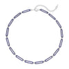 Blue Austrian Crystal in Silvertone