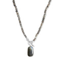Malagasy Labradorite Beaded Necklace 20 Inches in Sterling Silver 51.30 ctw - Sticky add to cart bar