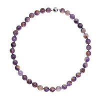 Cacoxenite Beaded Necklace 20 Inches with Magnetic Clasp in Rhodium Over Sterling Silver 425.00 ctw
