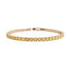 Simulated Yellow Diamond in Goldtone