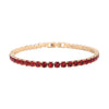 Simulated Red Diamond in Goldtone