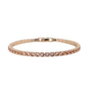 Simulated Champagne Diamond in Goldtone
