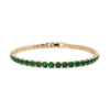 Simulated Emerald in Goldtone