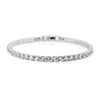 Simulated Diamond in Silvertone