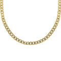 7.6mm Curb Necklace (24 Inches) in ION Plated YG Stainless Steel (27 g) , Tarnish-Free, Waterproof, Sweat Proof Jewelry - Sticky add to cart bar