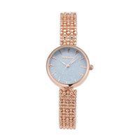 STRADA Japanese Movement Blue Stardust Dial Watch with Rosetone (26.40mm) (6.0-7.50 Inch)