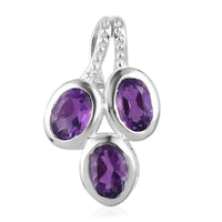 Amethyst Pendant in Sterling Silver (Delivery in 7-10 Business Days) 1.15 ctw