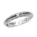 lack Oxidised and Rhodium Over Sterling Silver Astronomical Sphere Ball Finger Ring 6.60 Grams - Sticky add to cart bar