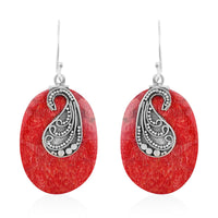 Abalone Shell Paisley Earrings