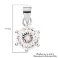 120 Facets Moissanite Solitaire Pendant in Sterling Silver 2.00 ctw - Sticky add to cart bar