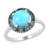 AMERICAN Natural Sleeping Beauty Turquoise & Blue Diamond