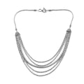 Bali Legacy Multi Layer Necklace in Sterling Silver, Silver Toggle Clasp, Birthday Gifts For Her (20-21 Inches) - Sticky add to cart bar