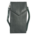 Black RFID Protected Genuine Leather Mobilephone Crossbosy Wallet - Sticky add to cart bar