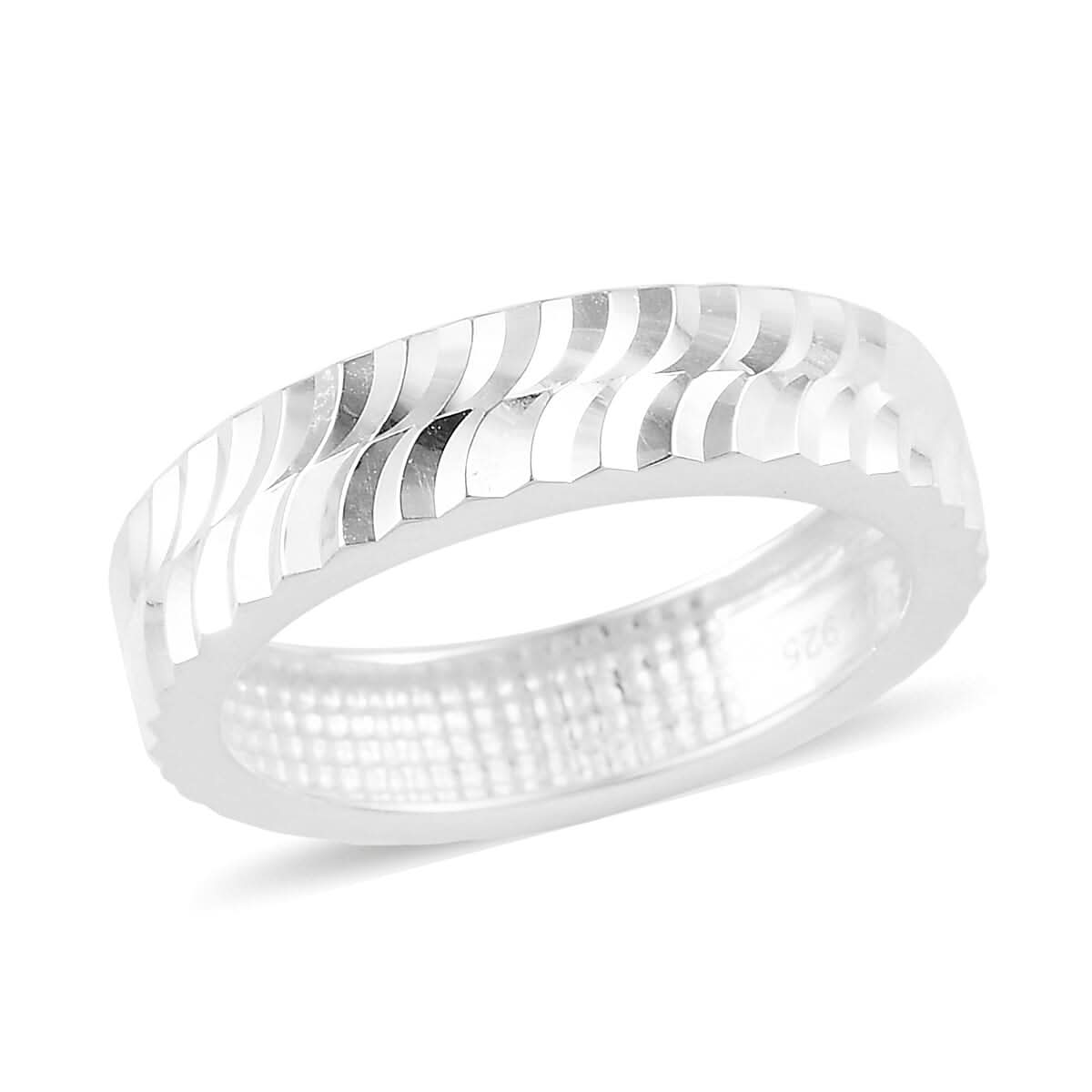 Sterling Silver Band Ring (Size 5.0) (2 g)