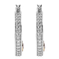 KARIS Peridot and Simulated Diamond Earrings in ION Plated 18K YG and Platinum Bond 3.10 ctw - Sticky add to cart bar