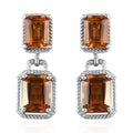 Santa Ana Madeira Citrine Dangle Earrings in Platinum Over Sterling Silver 7.75 ctw - Sticky add to cart bar