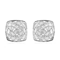 Artisan Crafted Polki Diamond Stud Earrings in Platinum Over Sterling Silver 1.00 ctw - Sticky add to cart bar