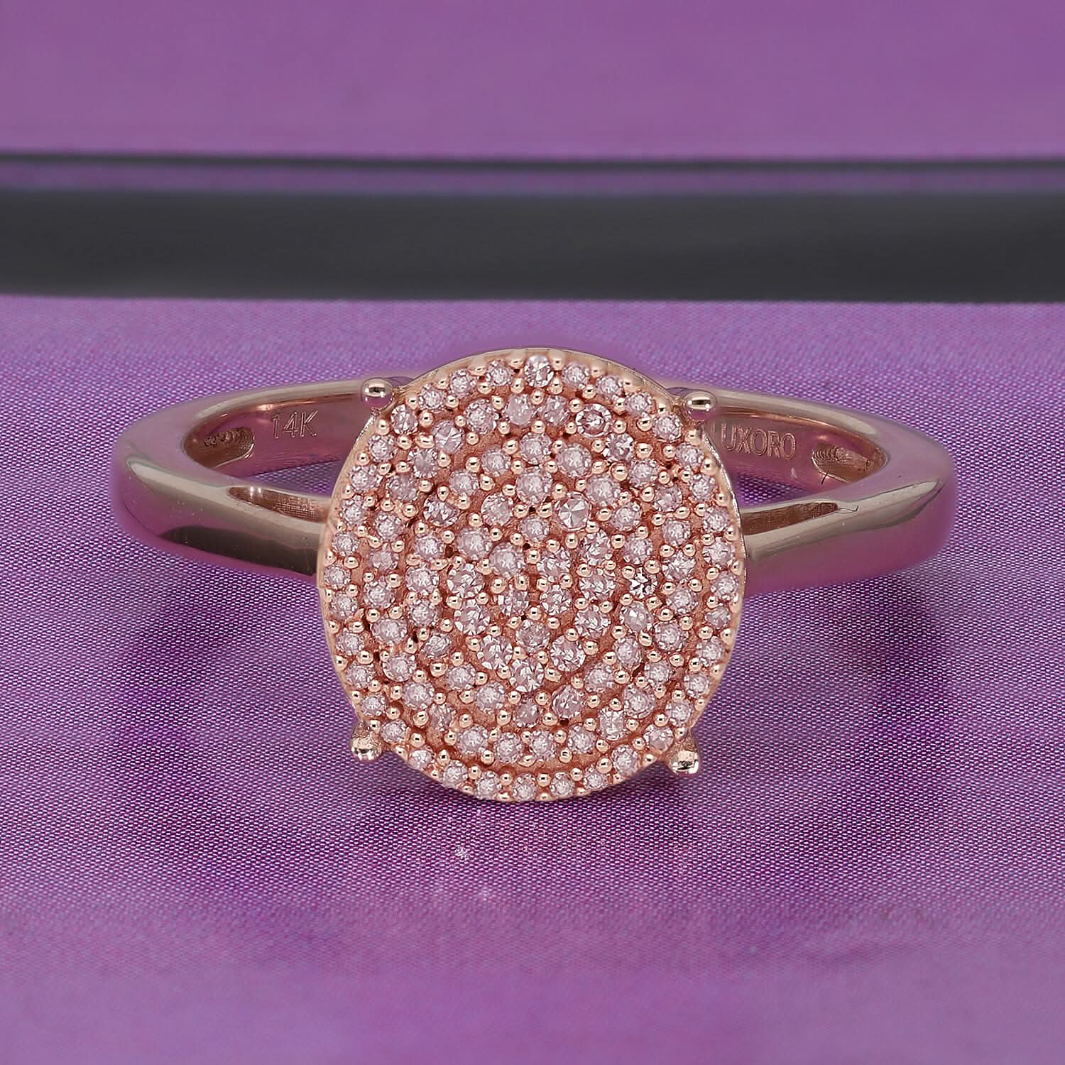 14K Rose Gold Natural Pink Diamond I1 Cluster Ring 3.25 Grams 0.25 ctw (2)