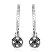 MARVEL Wolverine Hoop Earrings in Silvertone